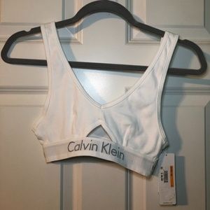 Calvin Klein White Bralette Size Small